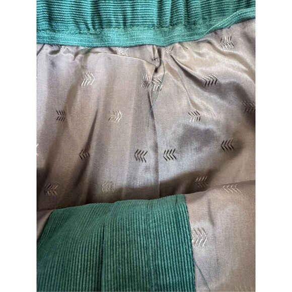 Vintage women’s 3 pc set blazer skirt pants emerald green corduroy Small - Picture 8 of 12